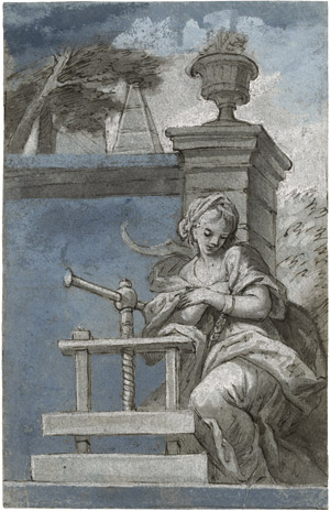 Lot 6550, Auction  114, Deutsch, Allegorie auf die Druckkunst