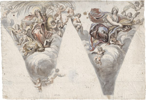 Lot 6576, Auction  114, Rottmayr, Johann Michael - zugeschrieben, Vier Heldinnen des Alten Testaments