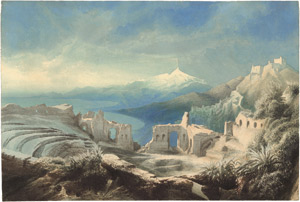 Lot 6715, Auction  114, Biermann, Eduard, Das römische Theater in Taormina auf Sizilien