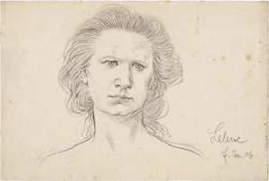 Lot 6772, Auction  114, Fidus, "Lelene": Portrait.
