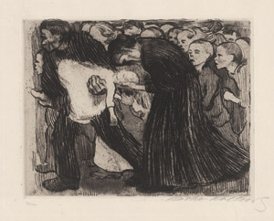 Lot 7014, Auction  114, Kollwitz, Käthe, Überfahren