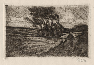 Lot 7395, Auction  114, Orlik, Emil, Gewitter (klein) - Sturm