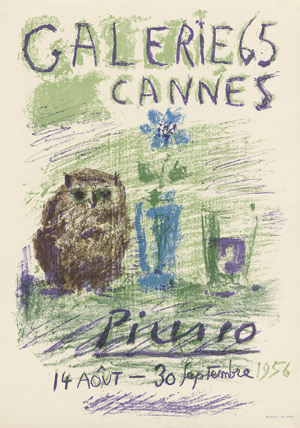 Lot 7420, Auction  114, Picasso, Pablo, Hibou, verre et fleur