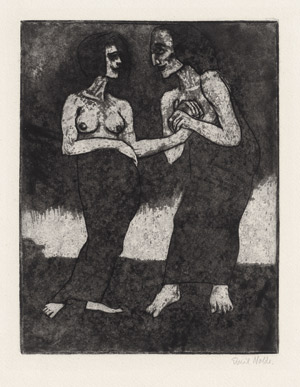 Lot 8241, Auction  114, Nolde, Emil, "Mann und Mädchen"