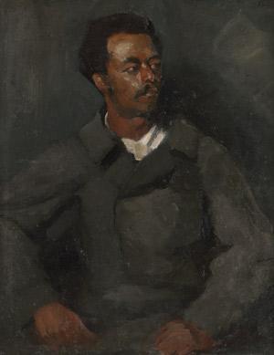 Lot 8305, Auction  114, Slevogt, Max, Porträtskizze eines Afrikaners