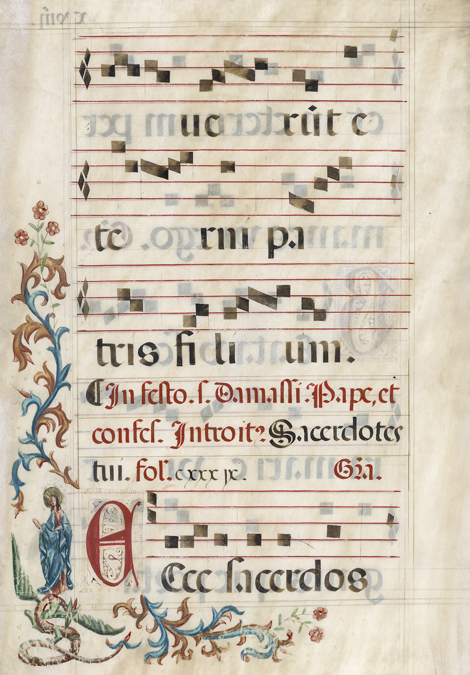 Lot 1010, Auction  115, Graduale, Einzelblatt aus einer liturgischen Monumentalhandschrift