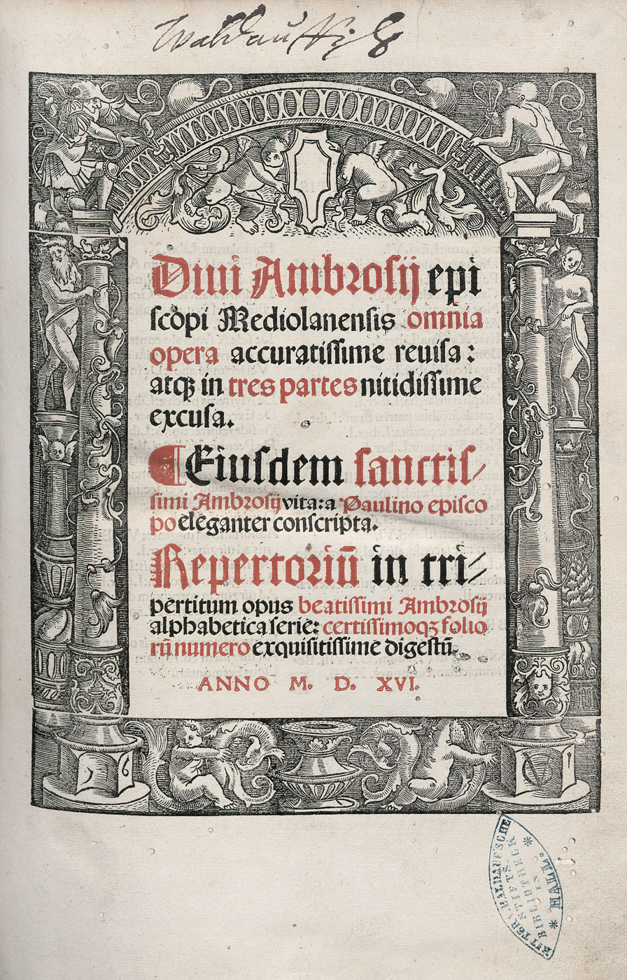 Lot 1038, Auction  115, Ambrosius von Mailand, Omnia opera accuratissime revisa