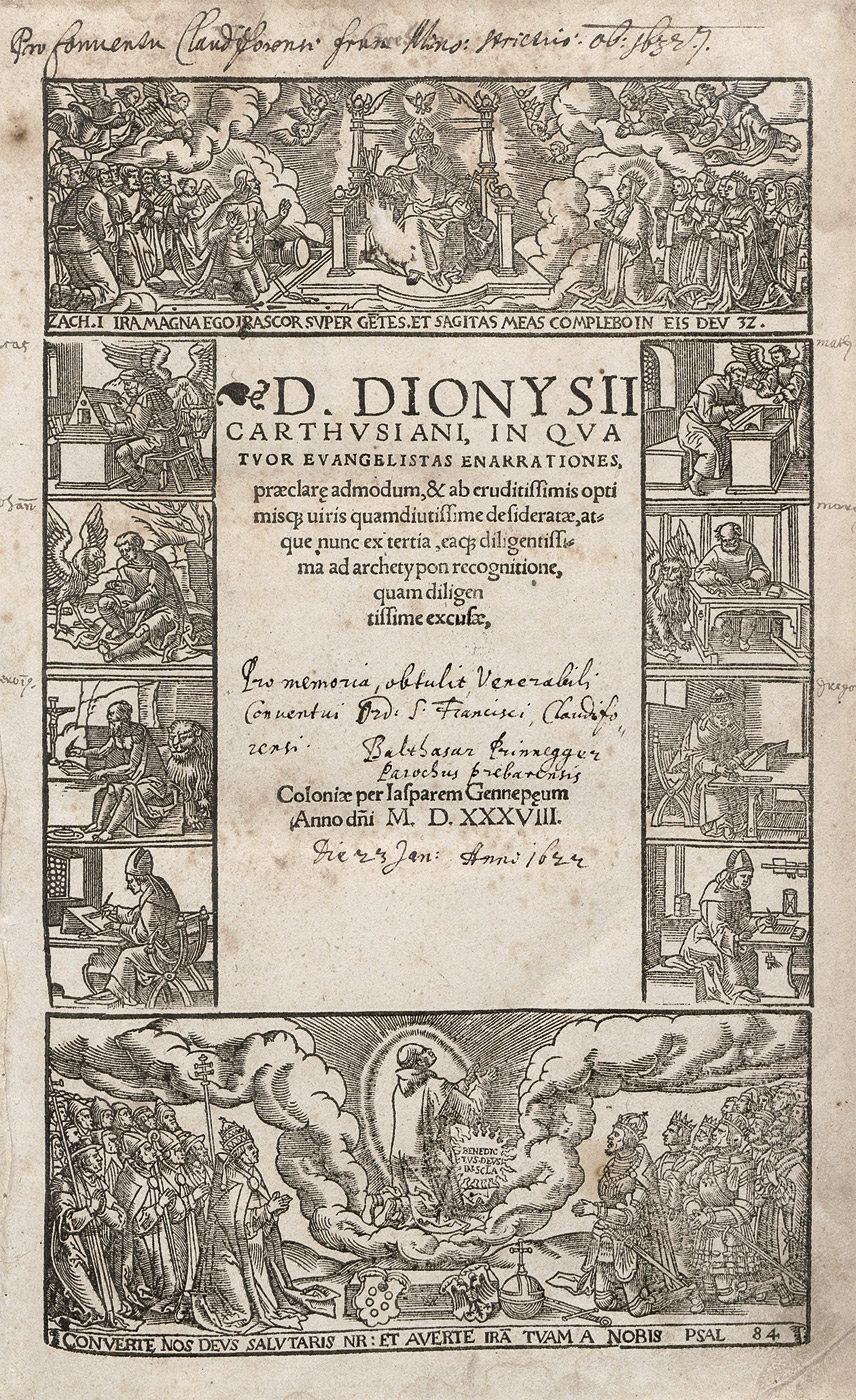 Lot 1094, Auction  115, Dionysius Carthusianus, In quator evangelistas ennarrationes