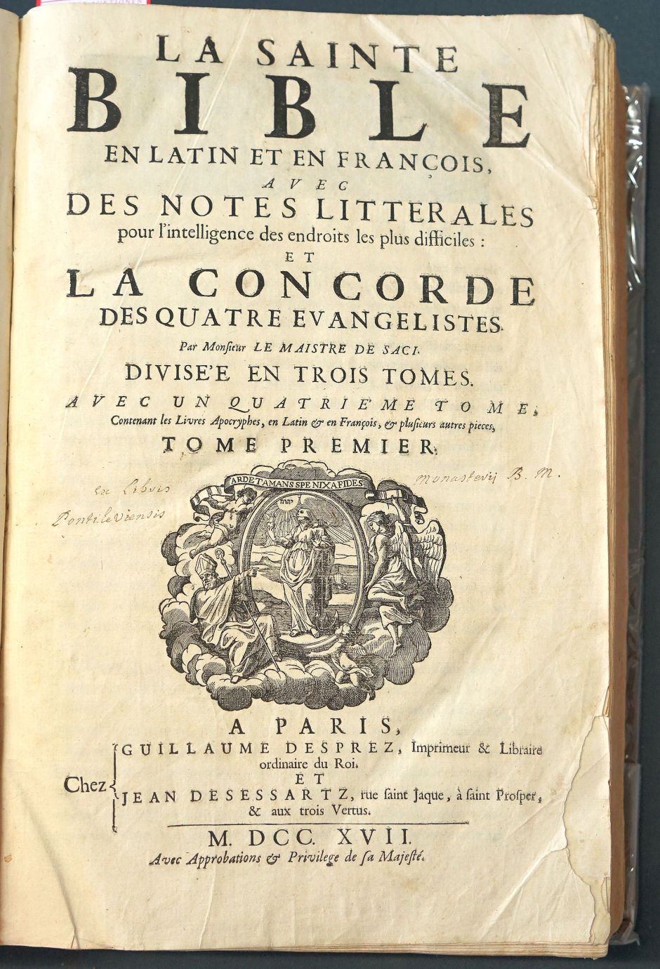 Lot 1238, Auction  115, Biblia latina-gallica, La sainte bible en latin et en fançois