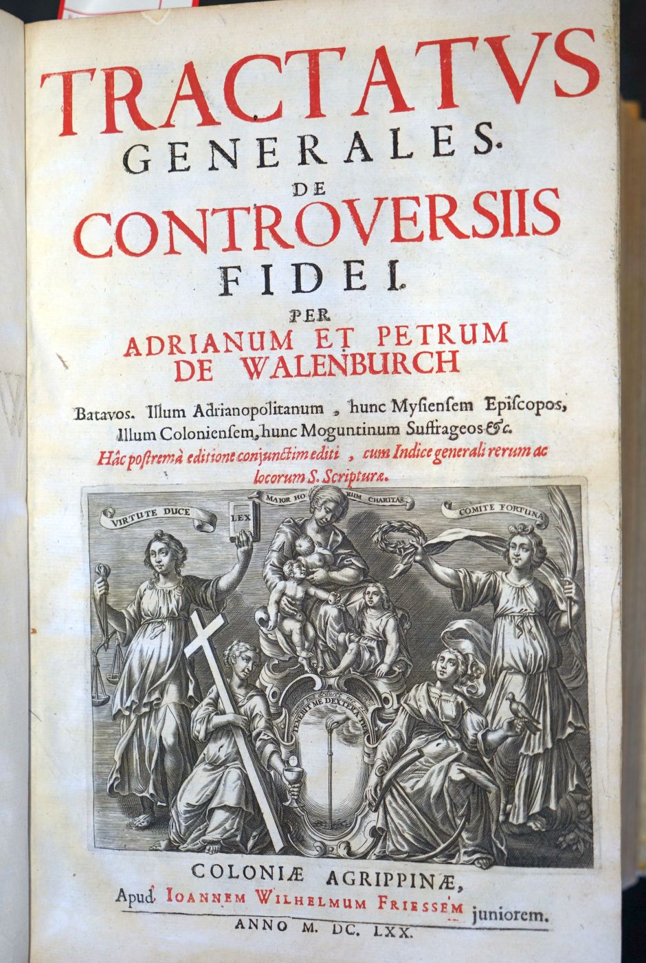 Lot 1340, Auction  115, Walenburch, Adrian van und Walenburch, Peter van, Tractatus generales de controversiis Fidei