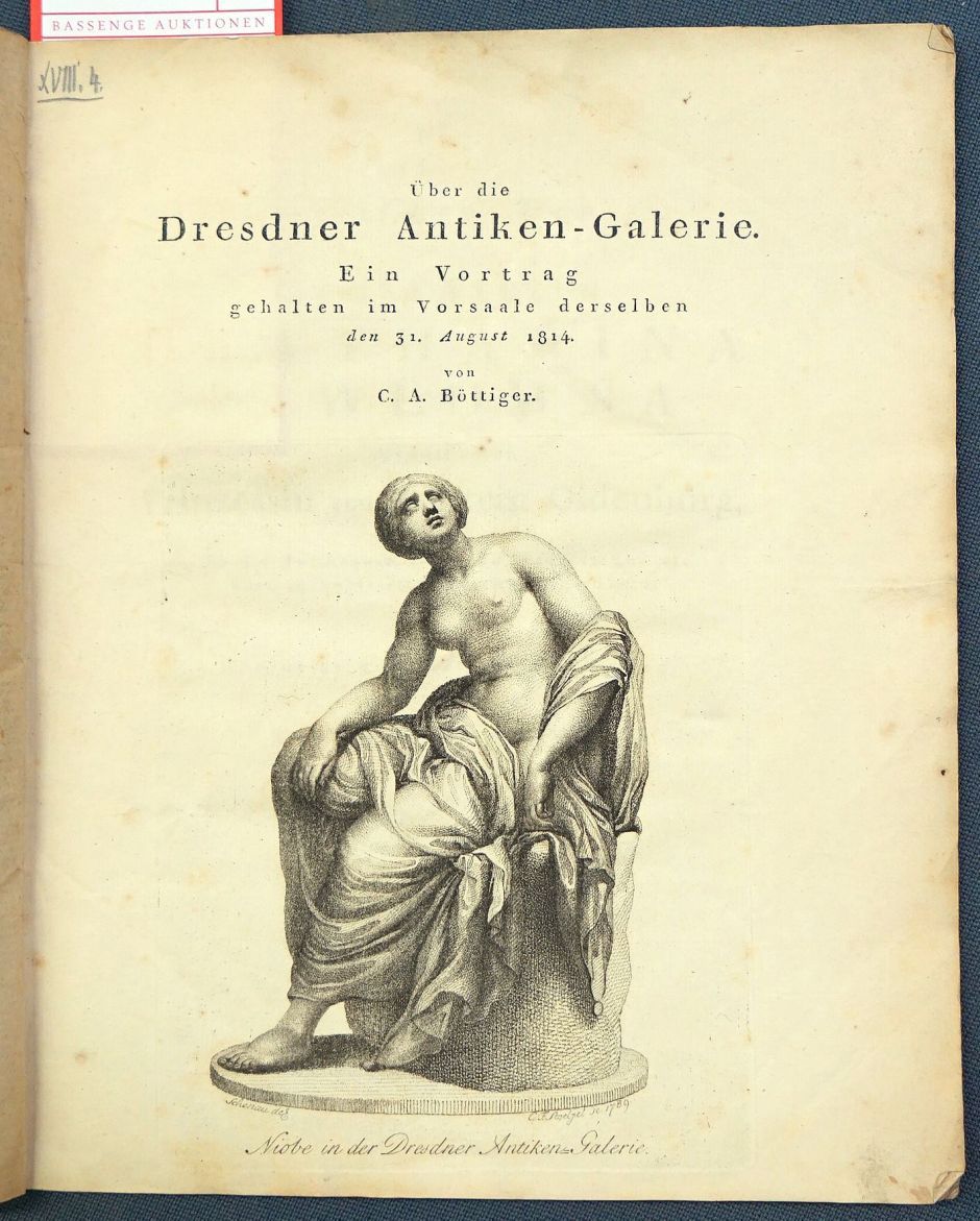 Lot 1344, Auction  115, Böttiger, Carl August, Über die Dresdner Antiken-Galerie