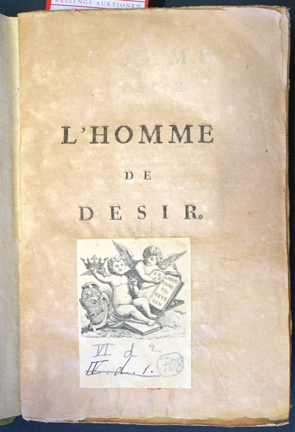 Lot 2226, Auction  115, Saint-Martin, Louis Claude de, L'homme de désir