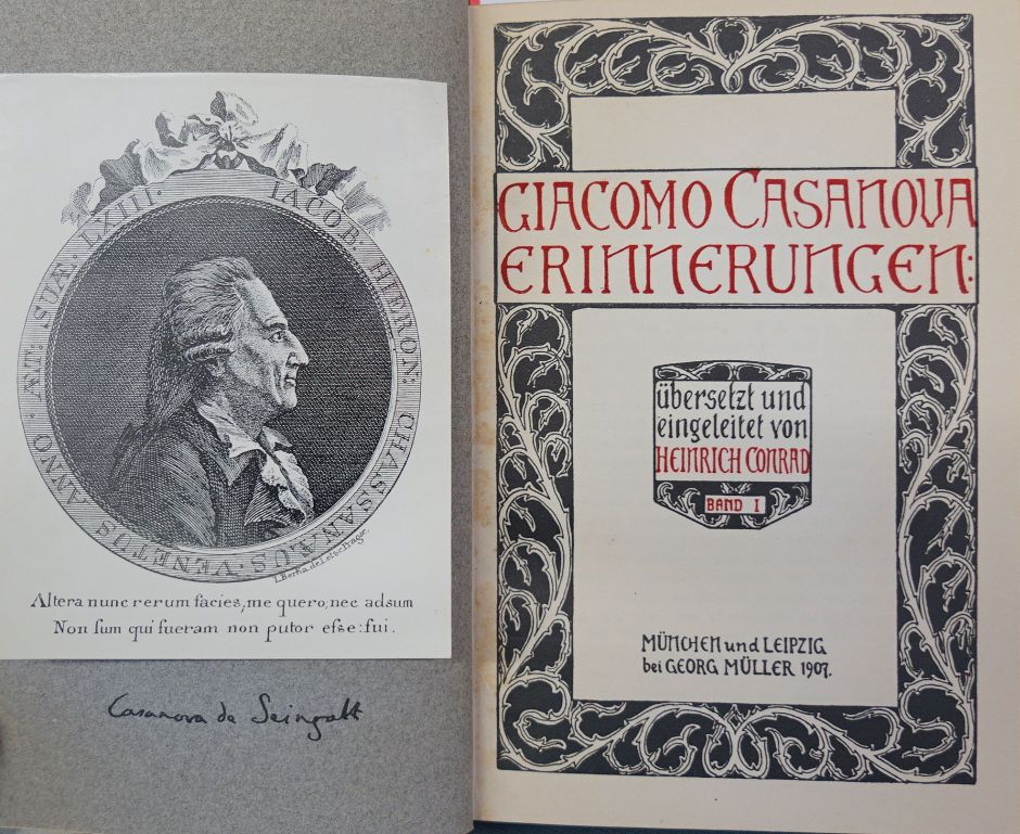 Lot 3053, Auction  115, Casanova de Seingalt, Giacomo, Erinnerungen