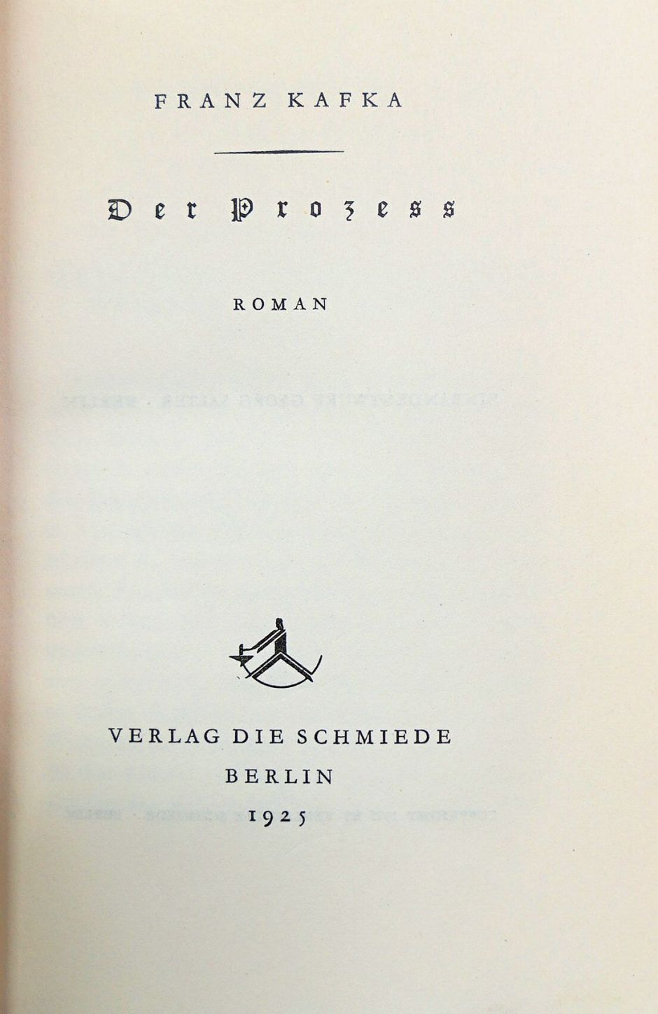 Lot 3241, Auction  115, Kafka, Franz, Der Prozess