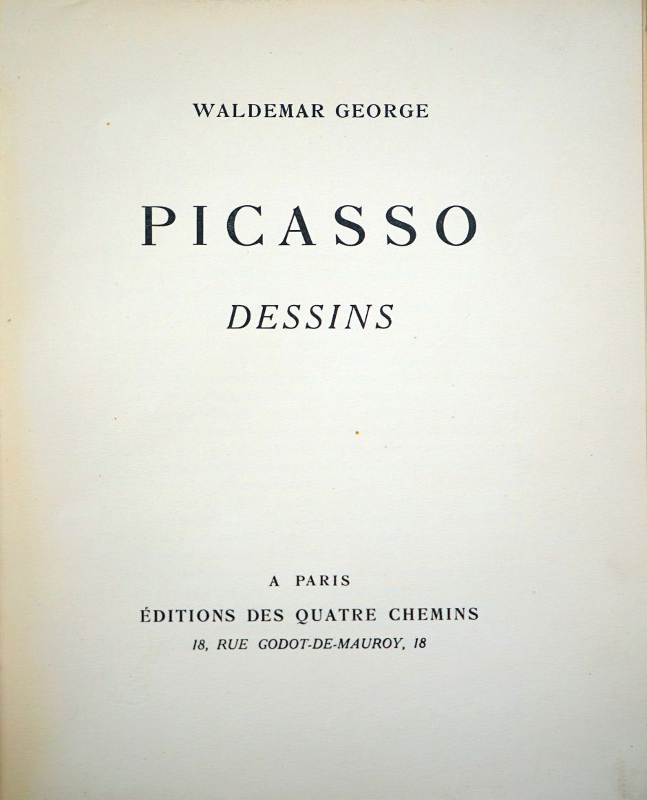 Lot 3348, Auction  115, George, Waldemar und Picasso, Pablo - Illustr., Picasso. Dessins. 