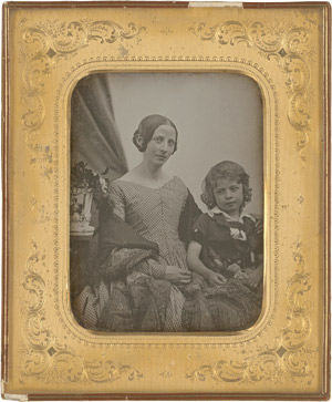 Lot 4016, Auction  115, Daguerreotypes, Portrait of mother and daughter