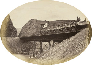 Lot 4021, Auction  115, Georgia/Railway, Views of railway bridge construction over the Rioni River (Kutaisi), Georgia