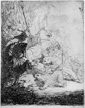 Lot 5636, Auction  115, Rembrandt Harmensz. van Rijn, Die kleine Löwenjagd