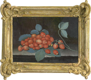 Lot 6022, Auction  115, Deutsch, 18. Jh. Stilleben mit Walderdbeeren