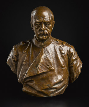 Lot 6127, Auction  115, Begas, Reinhold, Gussmodell der Portraitbüste Otto Fürst von Bismarck