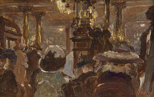 Lot 6146, Auction  115, Höhn, Louis, "Café Bauer beim Buffet": Blick in das Café Bauer Unter den Linden in Berlin