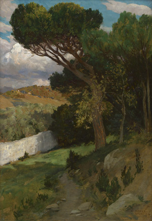 Lot 6162, Auction  115, Prell, Hermann, Hügellandschaft bei Sestri Levante