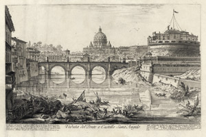 Lot 6232, Auction  115, Piranesi, Giovanni Battista, Veduta del Ponte e Castello Sant'Angelo