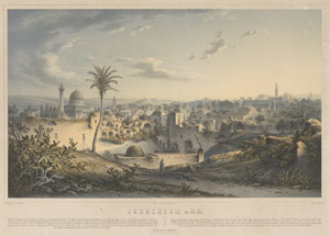 Lot 6324, Auction  115, Emminger, Eberhard, Blick auf Jerusalem von Nordosten