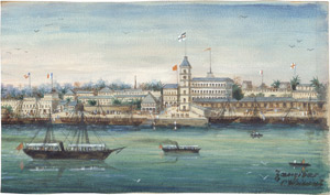 Lot 6325, Auction  115, Weidmann, Conrad, "Zanzibar": Der Hafen von Sansibar-City; "Bagamojo": Der Strand von Bagamoyo in Tansania