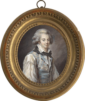 Lot 6514, Auction  115, Hall, Pierre Adolphe - nach, Bildnis des Johan Gottlob Brusell in hellblauer Seidenweste und weißem Hemd