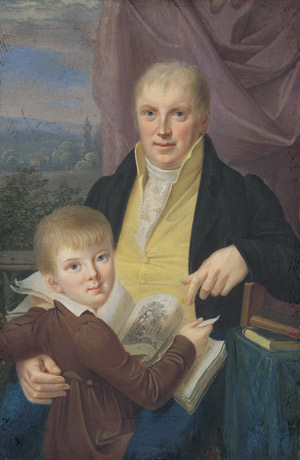 Lot 6558, Auction  115, Demiani, Carl Friedrich, Doppelbildnis Abraham Ludwig Muhl mit Sohn Carl Eduard 