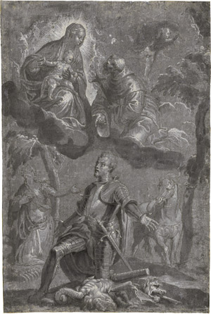 Lot 6609, Auction  115, Veronese, Paolo, Die Madonna mit Kind mit den Hll Franziskus und Georg