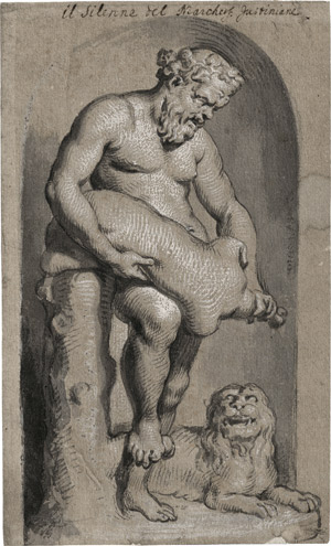 Lot 6634, Auction  115, Sandrart, Joachim von - zugeschrieben, Kleiner Silen mit Weinschlauch