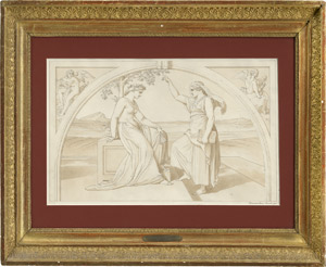 Lot 6764, Auction  115, Genelli, Bonaventura, Sappho unterrichtet eine Schülerin