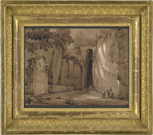 Lot 6773, Auction  115, Deutsch, um 1820. La Grotta di Posillipo bei Neapel
