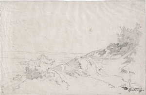 Lot 6800, Auction  115, Spitzweg, Carl, Weg in weiter Hügellandschaft