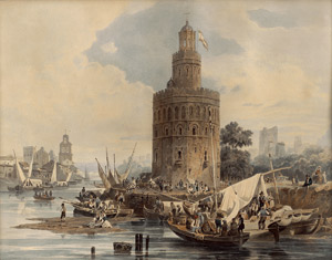 Lot 6818, Auction  115, Besemann, Adolph, Der Torre del Oro in Sevilla