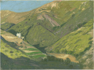 Lot 6856, Auction  115, Lechter, Melchior, Landschaft auf Elba: Spätnachmittag im Tal