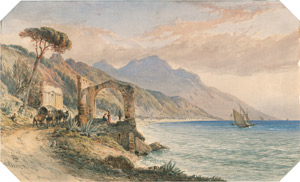 Lot 6907, Auction  115, Deutsch, 1860. Blick auf die Bucht von Alassio