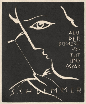 Lot 7366, Auction  115, Schlemmer, Oskar, Exlibris Tut und Oskar Schlemmer