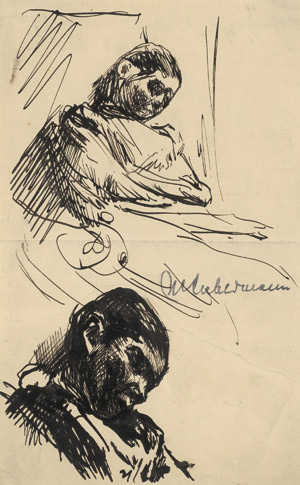 Lot 8012, Auction  115, Liebermann, Max, Schlafende (Martha Liebermann)