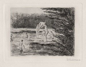 Lot 8018, Auction  115, Liebermann, Max, Badende Knaben