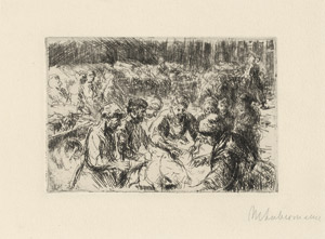 Lot 8052, Auction  115, Liebermann, Max, Fischmarkt in Amsterdam