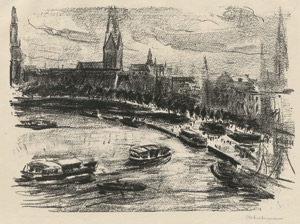 Lot 8054, Auction  115, Liebermann, Max, Hamburg: Binnenalster