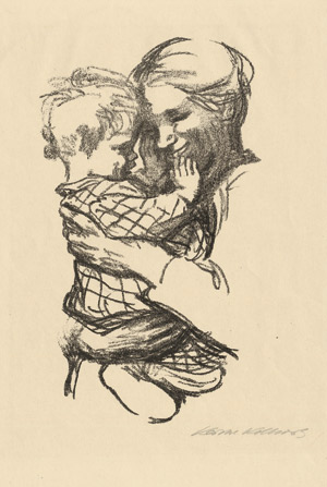 Lot 8078, Auction  115, Kollwitz, Käthe, Mutter mit Kind auf dem Arm