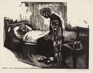 Lot 8124, Auction  115, Kollwitz, Käthe, Besuch im Krankenhaus