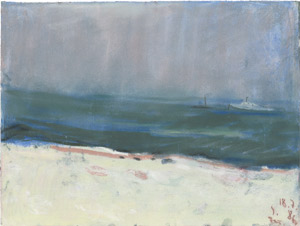 Lot 8253, Auction  115, Fußmann, Klaus, Zwei Schiffe auf dem Meer bei Regen