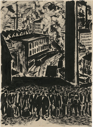 Lot 8346, Auction  115, Masereel, Frans, Menschenmenge