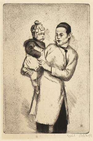 Lot 8410, Auction  115, Orlik, Emil, Chinesische Mutter mit Kind 