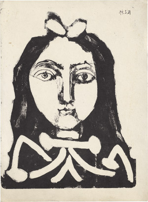 Lot 8422, Auction  115, Picasso, Pablo, Second portrait de jeune fille